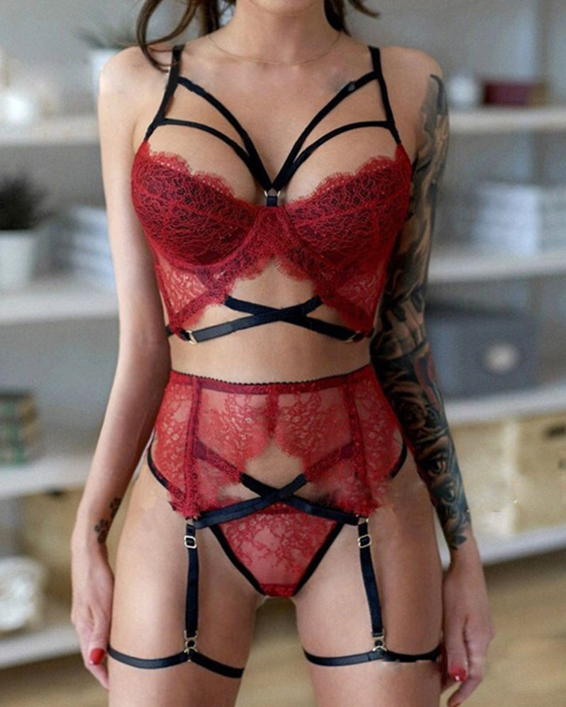 Solid No Show Lingerie Set