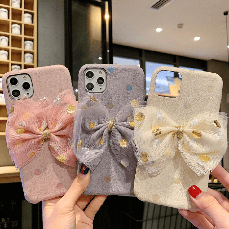 Cute Knot&Dots Design iPhone Case